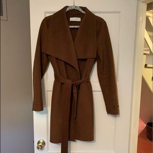 Wool wrap coat